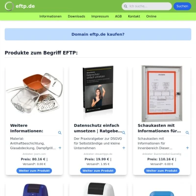 Screenshot eftp.de