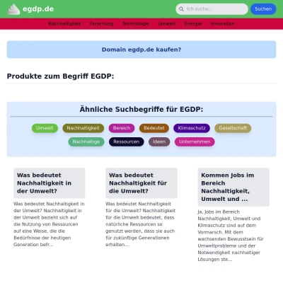 Screenshot egdp.de