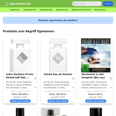 Screenshot egomanen.de