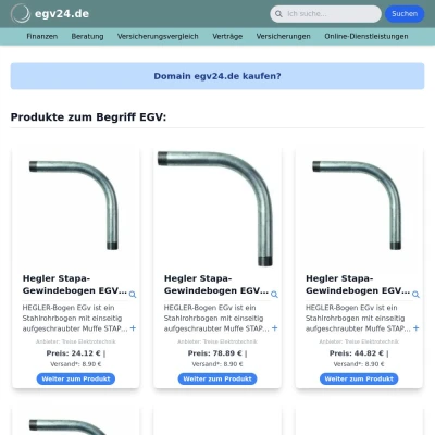 Screenshot egv24.de