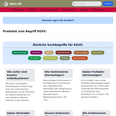 Screenshot egvs.de