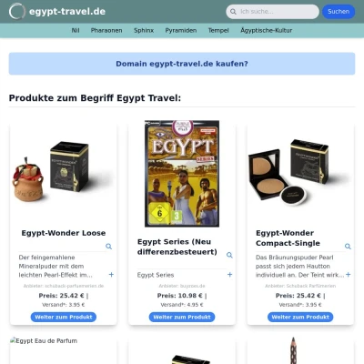 Screenshot egypt-travel.de