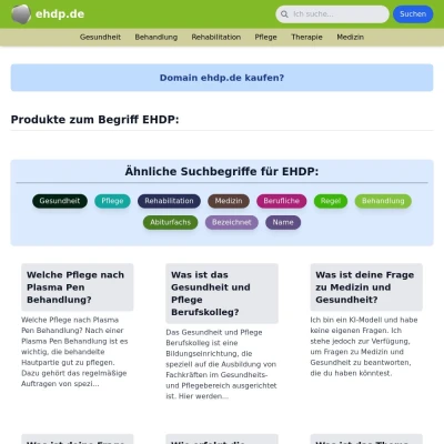 Screenshot ehdp.de