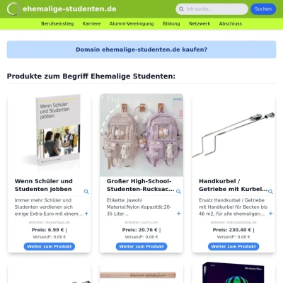 Screenshot ehemalige-studenten.de