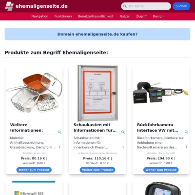 Screenshot ehemaligenseite.de