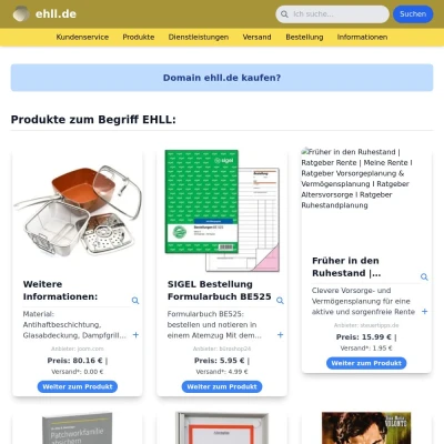 Screenshot ehll.de