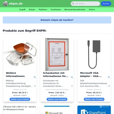 Screenshot ehpm.de