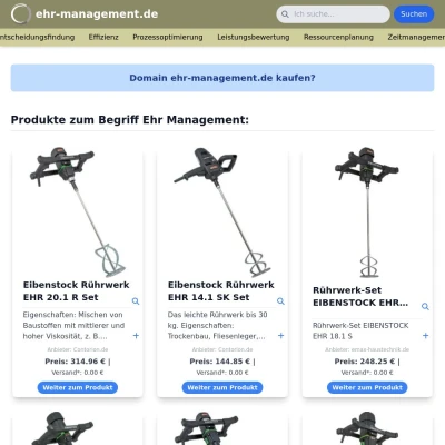 Screenshot ehr-management.de