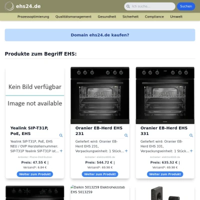 Screenshot ehs24.de