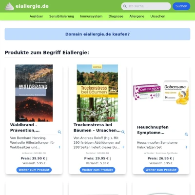 Screenshot eiallergie.de