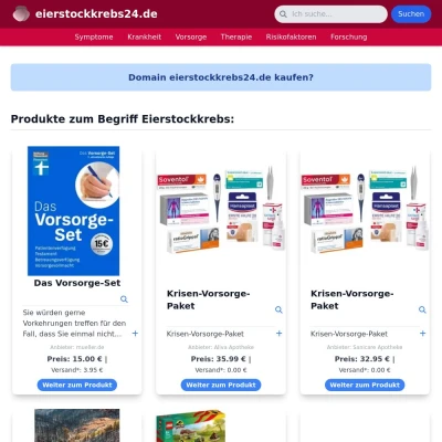 Screenshot eierstockkrebs24.de