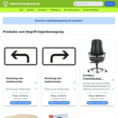 Screenshot eigenbewegung.de