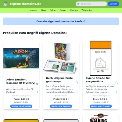 Screenshot eigene-domains.de