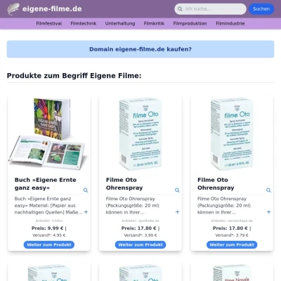 Screenshot eigene-filme.de