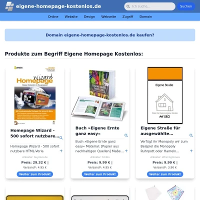 Screenshot eigene-homepage-kostenlos.de