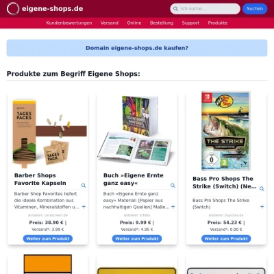 Screenshot eigene-shops.de