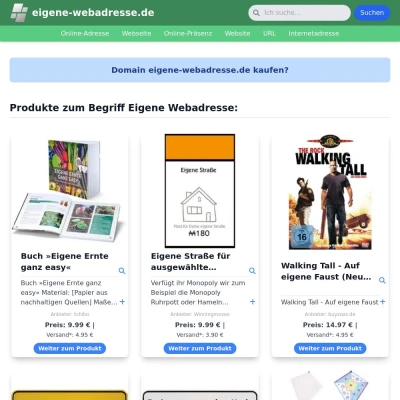 Screenshot eigene-webadresse.de