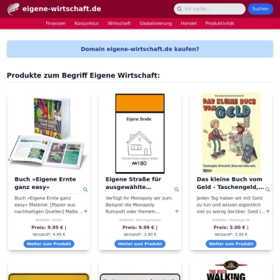 Screenshot eigene-wirtschaft.de