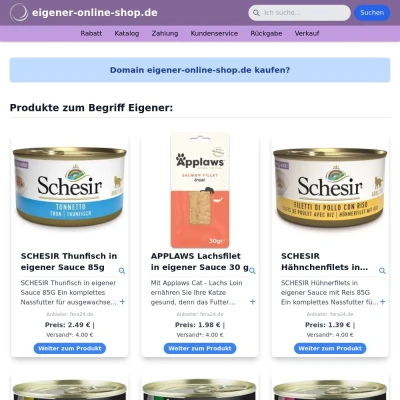 Screenshot eigener-online-shop.de