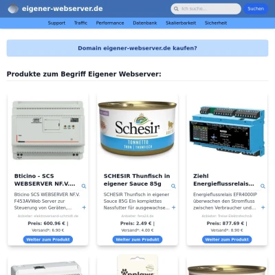 Screenshot eigener-webserver.de