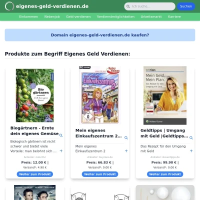 Screenshot eigenes-geld-verdienen.de