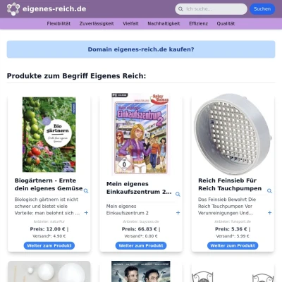 Screenshot eigenes-reich.de