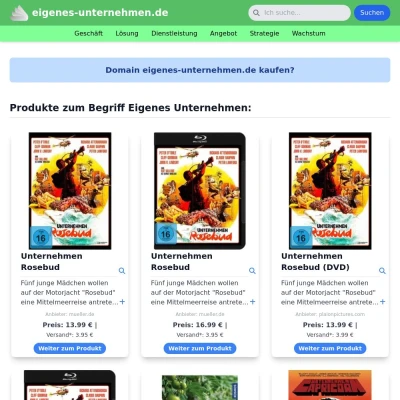 Screenshot eigenes-unternehmen.de