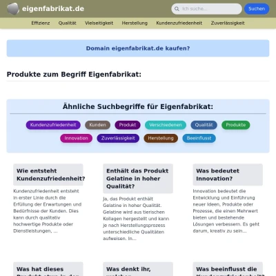 Screenshot eigenfabrikat.de