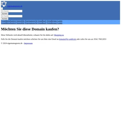 Screenshot eigentumsgesetz.de