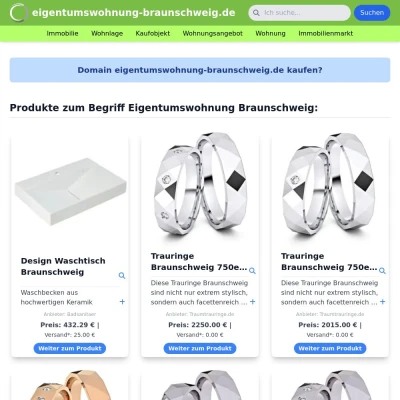 Screenshot eigentumswohnung-braunschweig.de