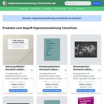 Screenshot eigentumswohnung-checkliste.de