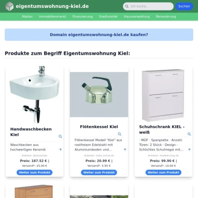 Screenshot eigentumswohnung-kiel.de