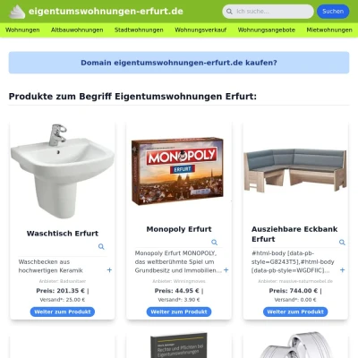 Screenshot eigentumswohnungen-erfurt.de