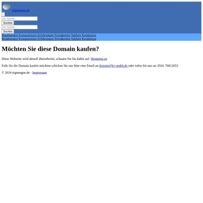 Screenshot eignungen.de