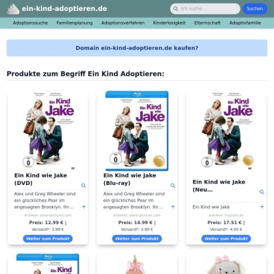 Screenshot ein-kind-adoptieren.de