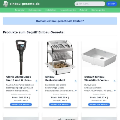 Screenshot einbau-geraete.de