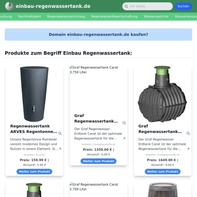 Screenshot einbau-regenwassertank.de