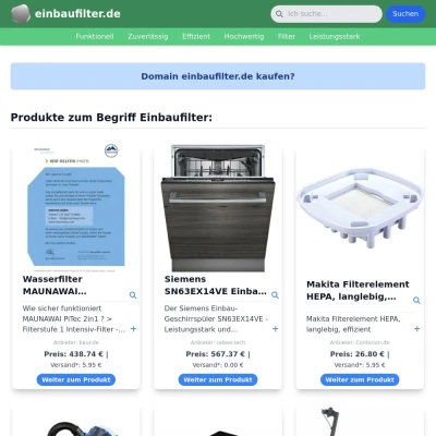 Screenshot einbaufilter.de