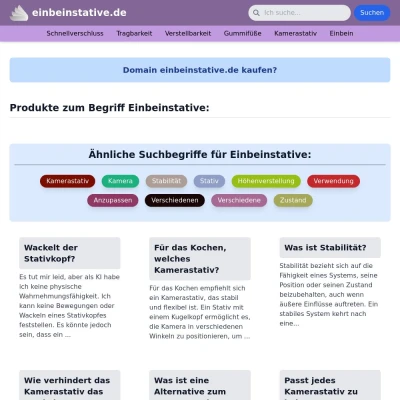 Screenshot einbeinstative.de