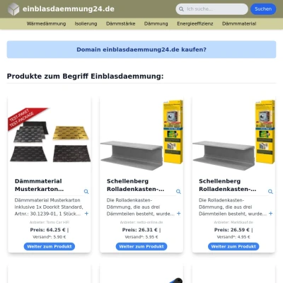 Screenshot einblasdaemmung24.de