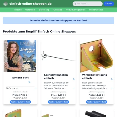 Screenshot einfach-online-shoppen.de