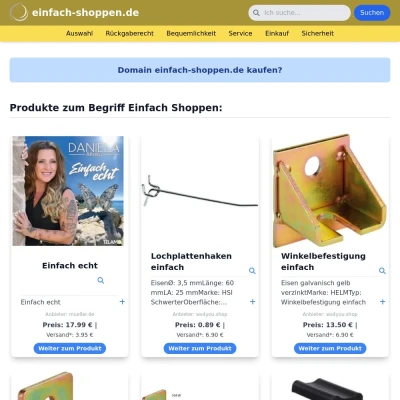 Screenshot einfach-shoppen.de