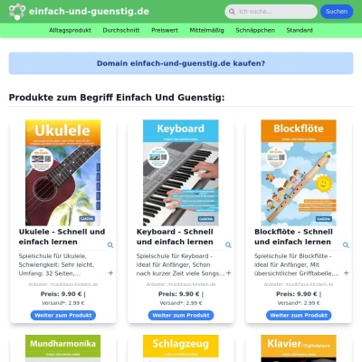 Screenshot einfach-und-guenstig.de