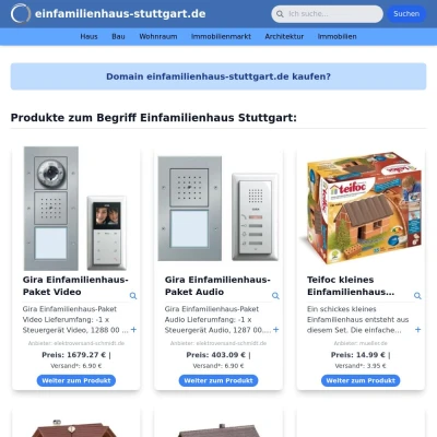 Screenshot einfamilienhaus-stuttgart.de