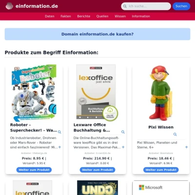 Screenshot einformation.de