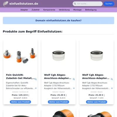 Screenshot einfuellstutzen.de