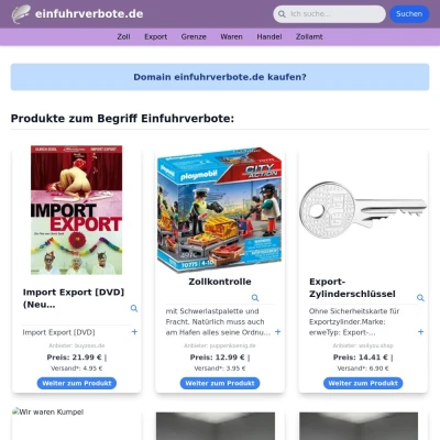 Screenshot einfuhrverbote.de