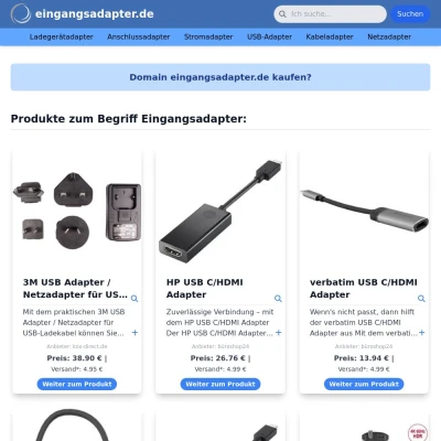 Screenshot eingangsadapter.de