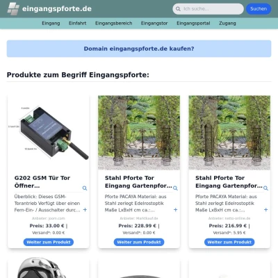 Screenshot eingangspforte.de