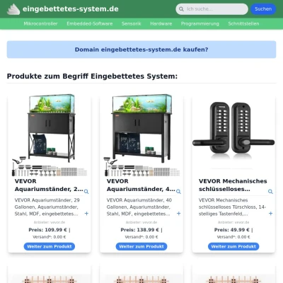 Screenshot eingebettetes-system.de